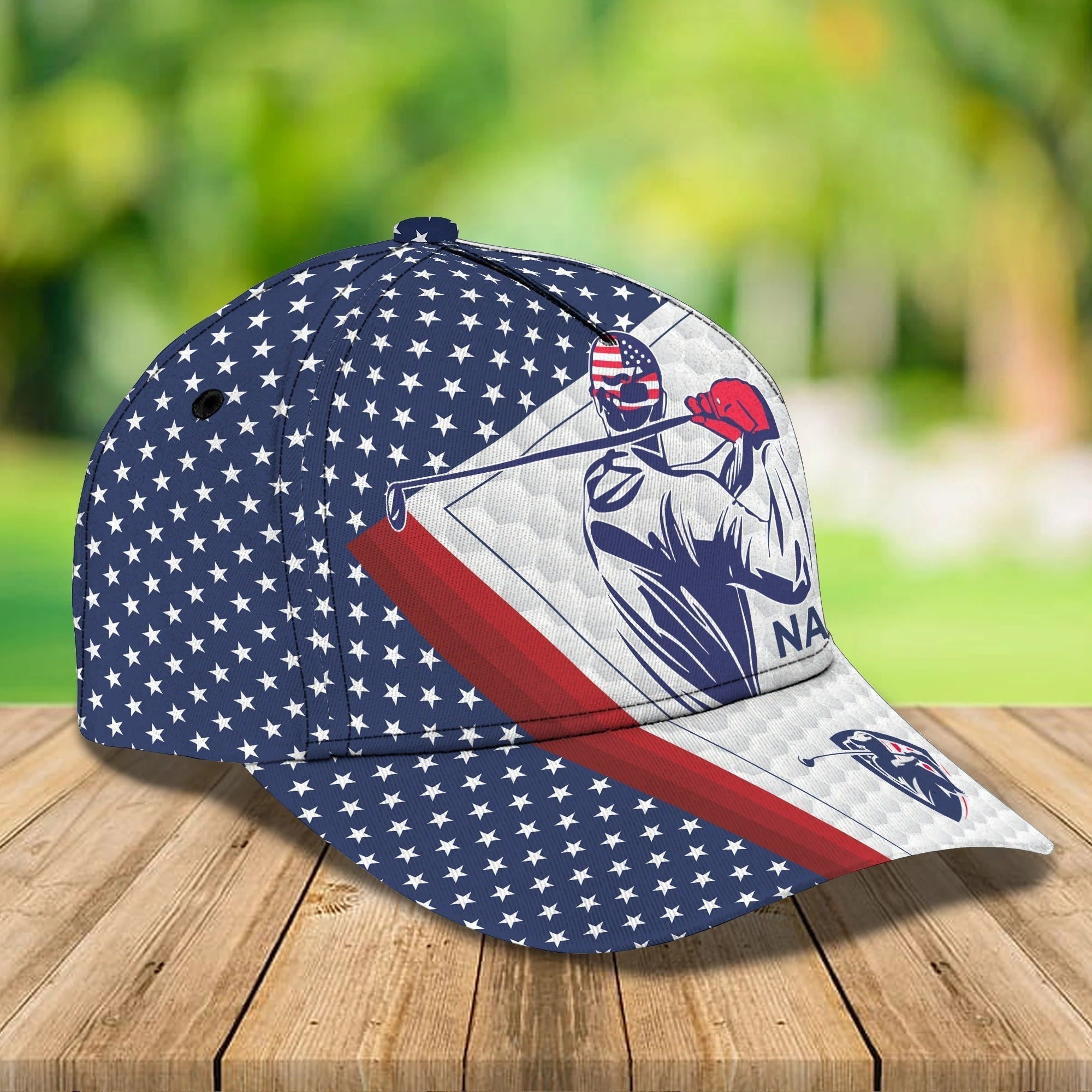 3D Full Print Classic Cap Hat For Golfer, American Golfer Gifts, Good Quality Golf Cap For Men And Woman Trucker Hats Custom Hats Gifts For Men & Women