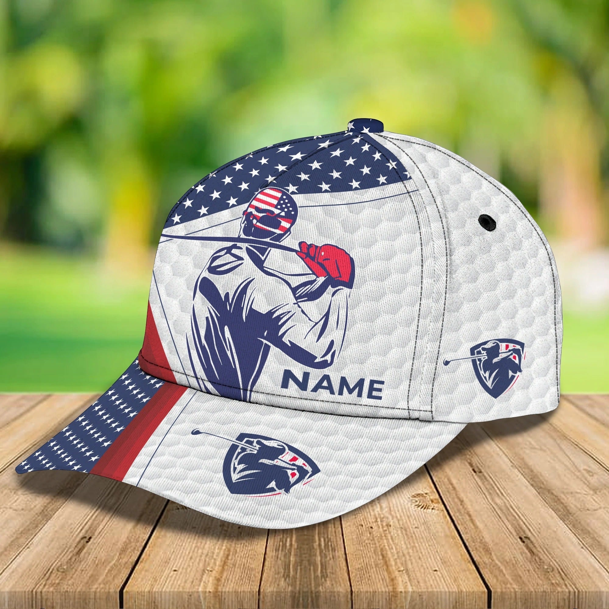 3D Full Print Classic Cap Hat For Golfer, American Golfer Gifts, Good Quality Golf Cap For Men And Woman Trucker Hats Custom Hats Gifts For Men & Women