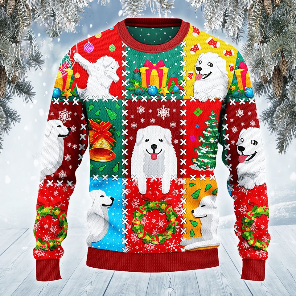 3D Great Pyrenees Dog Lovers Christmas Wishes All Over Sweater