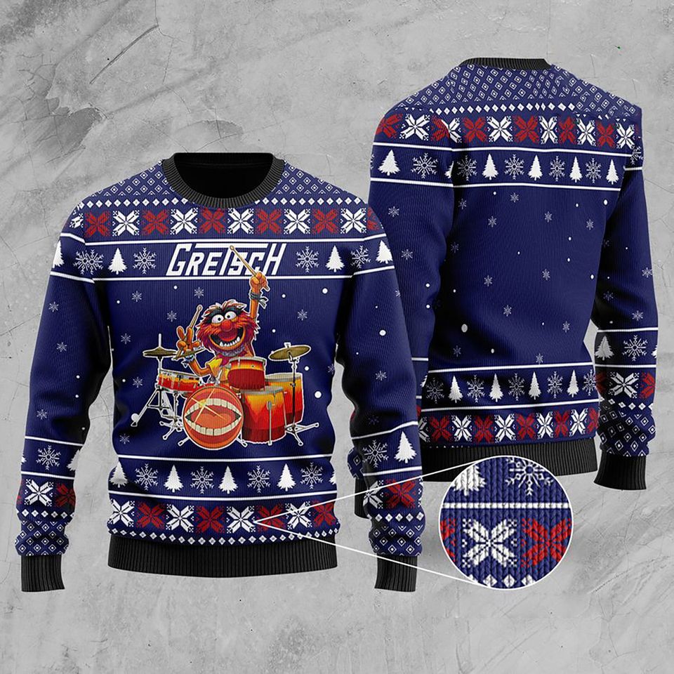 3D Gretsch Ugly Christmas Sweater