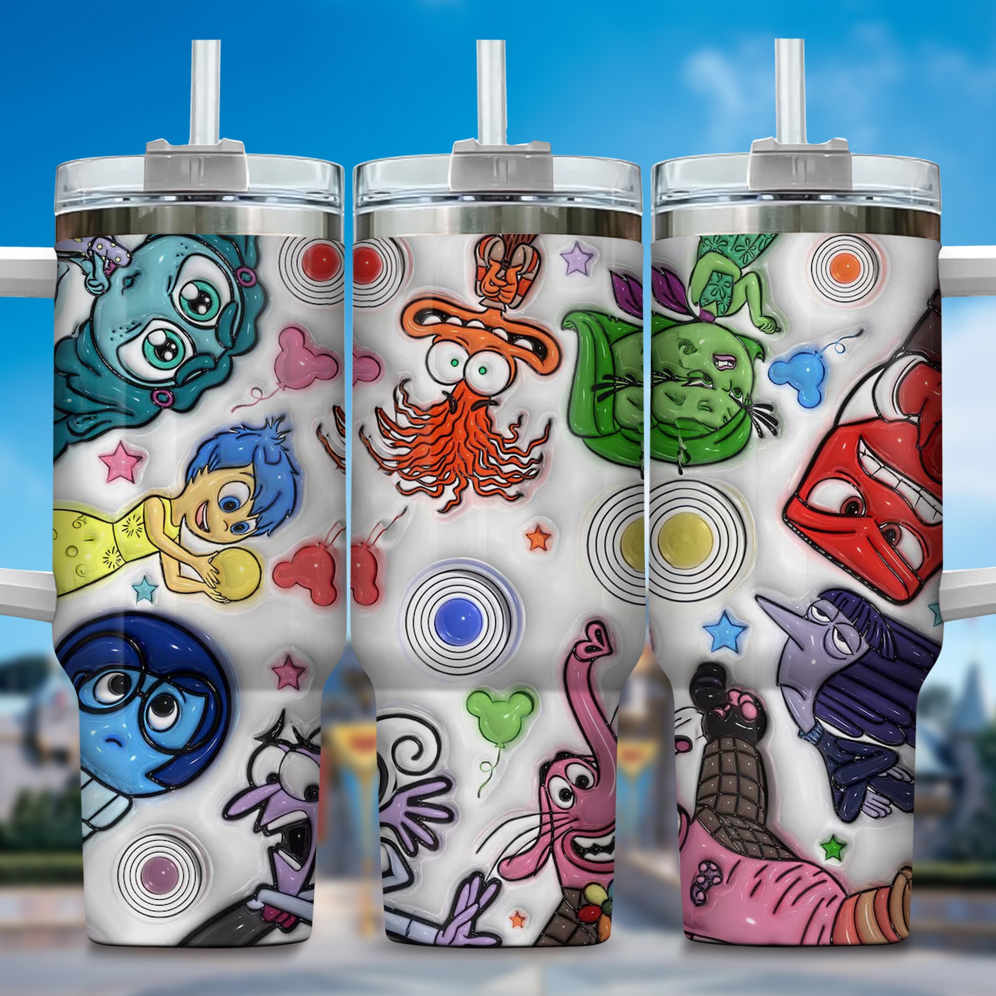 3D Inside Out Movies Custom Stanley Cup 40 oz 30 oz Tumbler With HandleTVC2301666