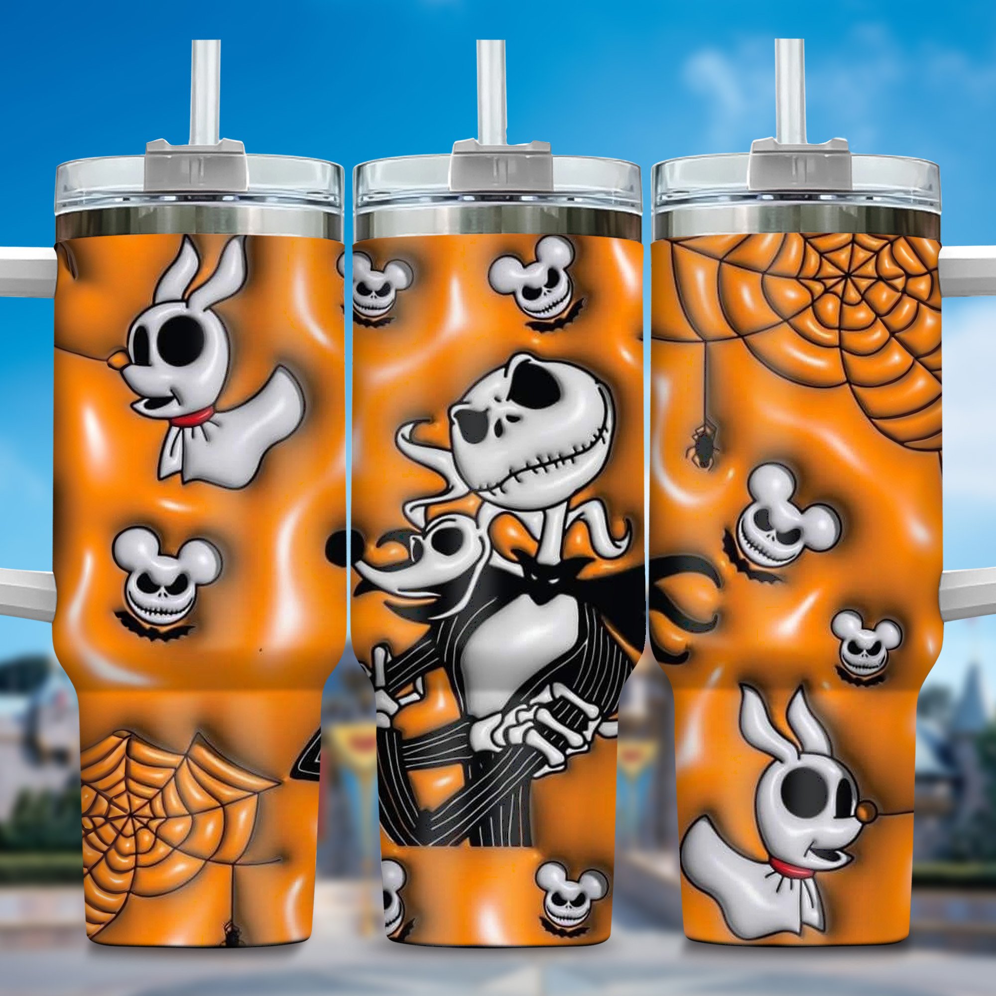 3D Jack and Sally Movies Custom Stanley Cup 40 oz 30 oz Tumbler With HandleTVC2301356