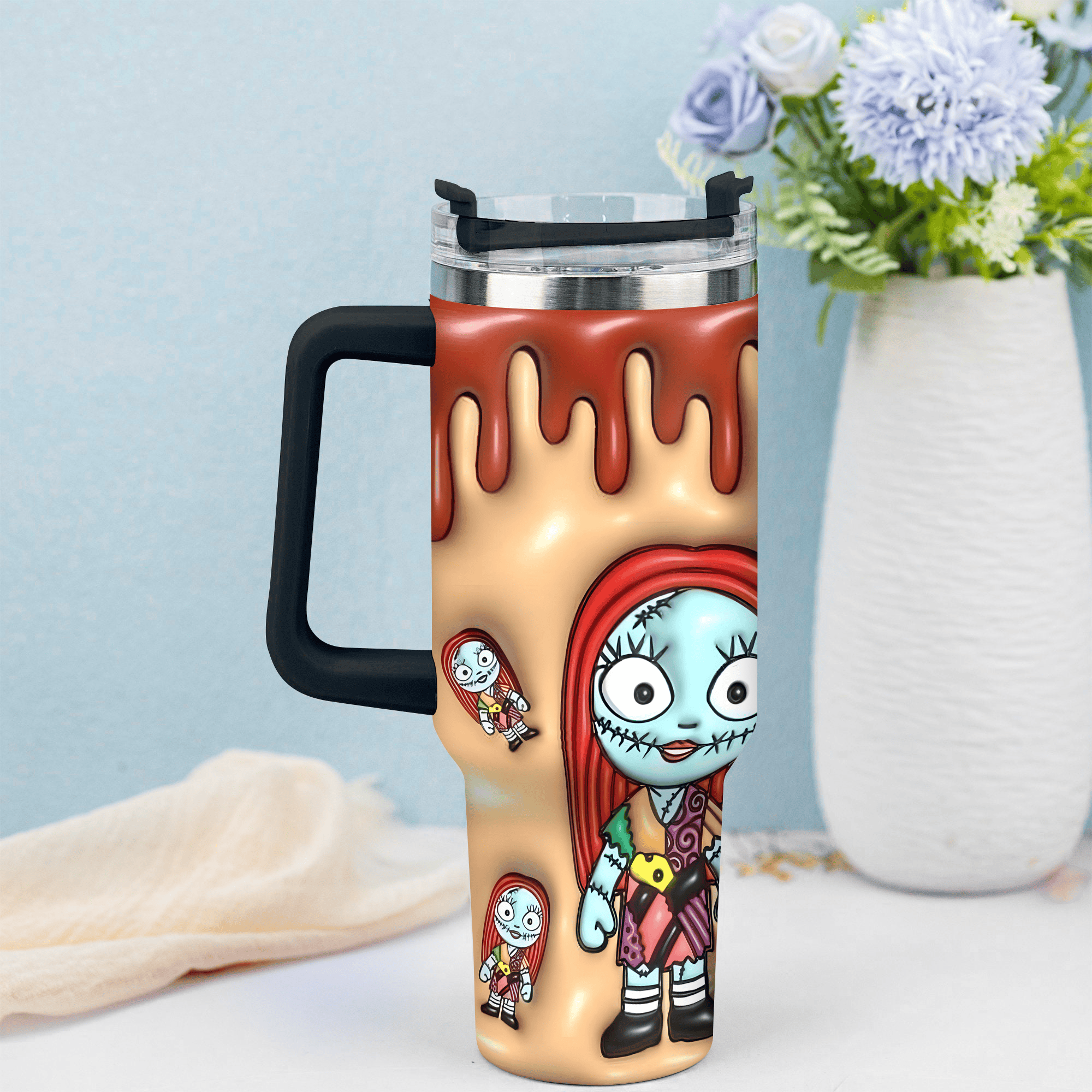 3D Jack and Sally Movies Custom Stanley Cup 40 oz 30 oz Tumbler With HandleTVC2301356