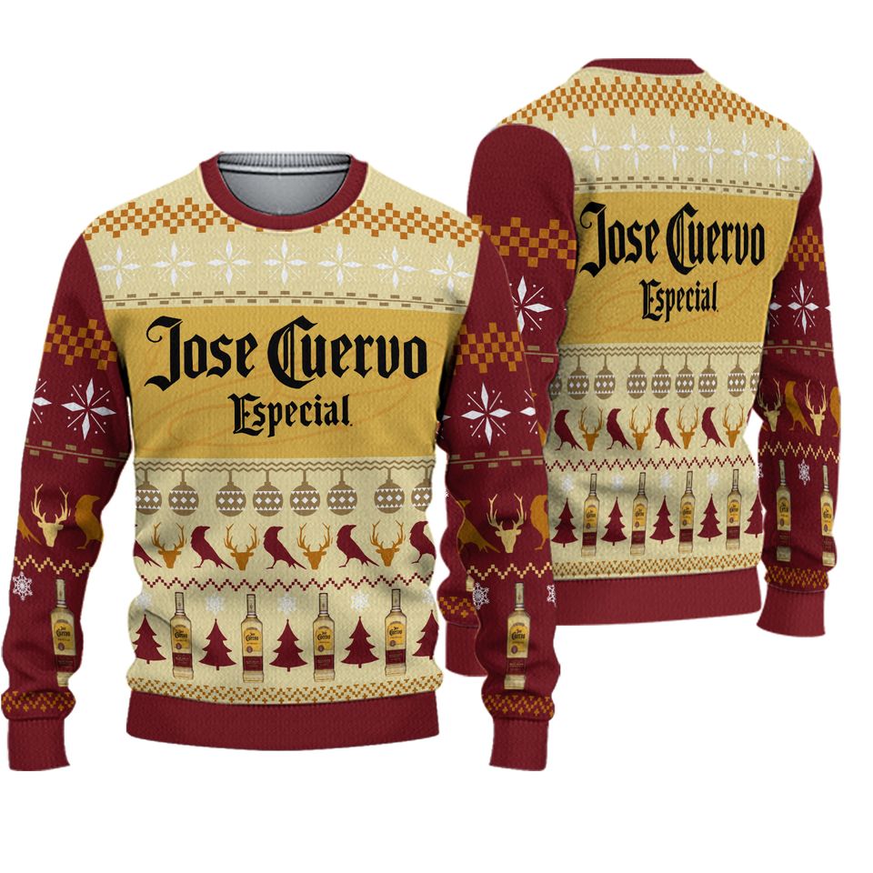 3D Jose Cuervo Especial Tequila Ugly Sweater