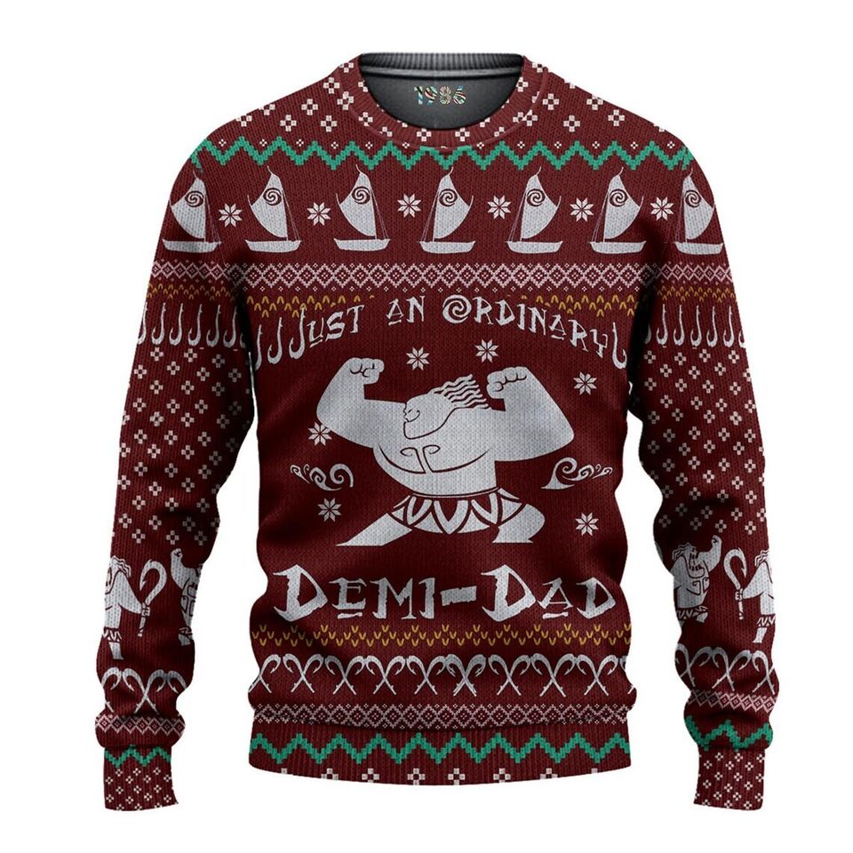 3D Just an Ordinary Demi Dad Ugly Christmas Sweater