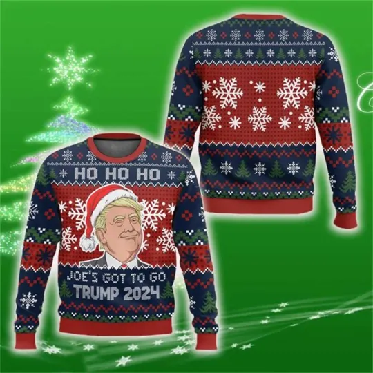 3D Kamala Donald Trump Graphic Sweatshirt New Funny Ugly Christmas Sweatshirts Funny - Image 20