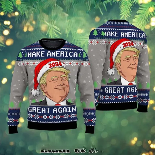 3D Kamala Donald Trump Graphic Sweatshirt New Funny Ugly Christmas Sweatshirts Funny - Image 13