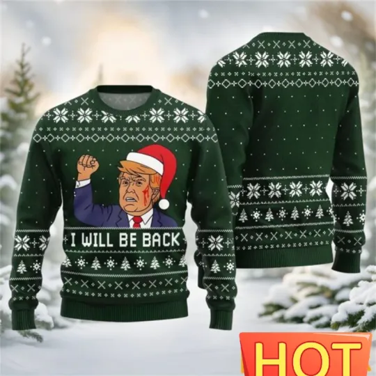 3D Kamala Donald Trump Graphic Sweatshirt New Funny Ugly Christmas Sweatshirts Funny - Image 16