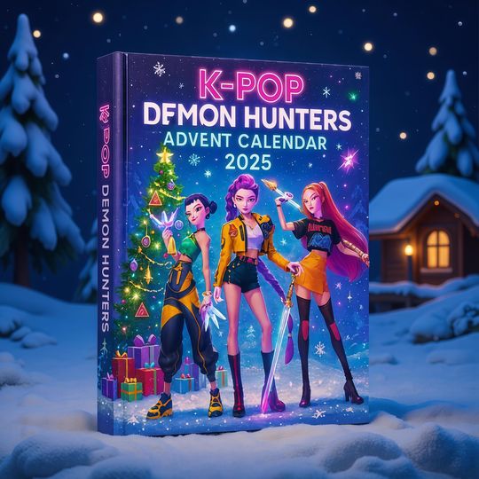3D Kpop Demon Hunters Advent Calendar 2025 - 24 Resin Farmhouse - Christmas Figurines - Image 5