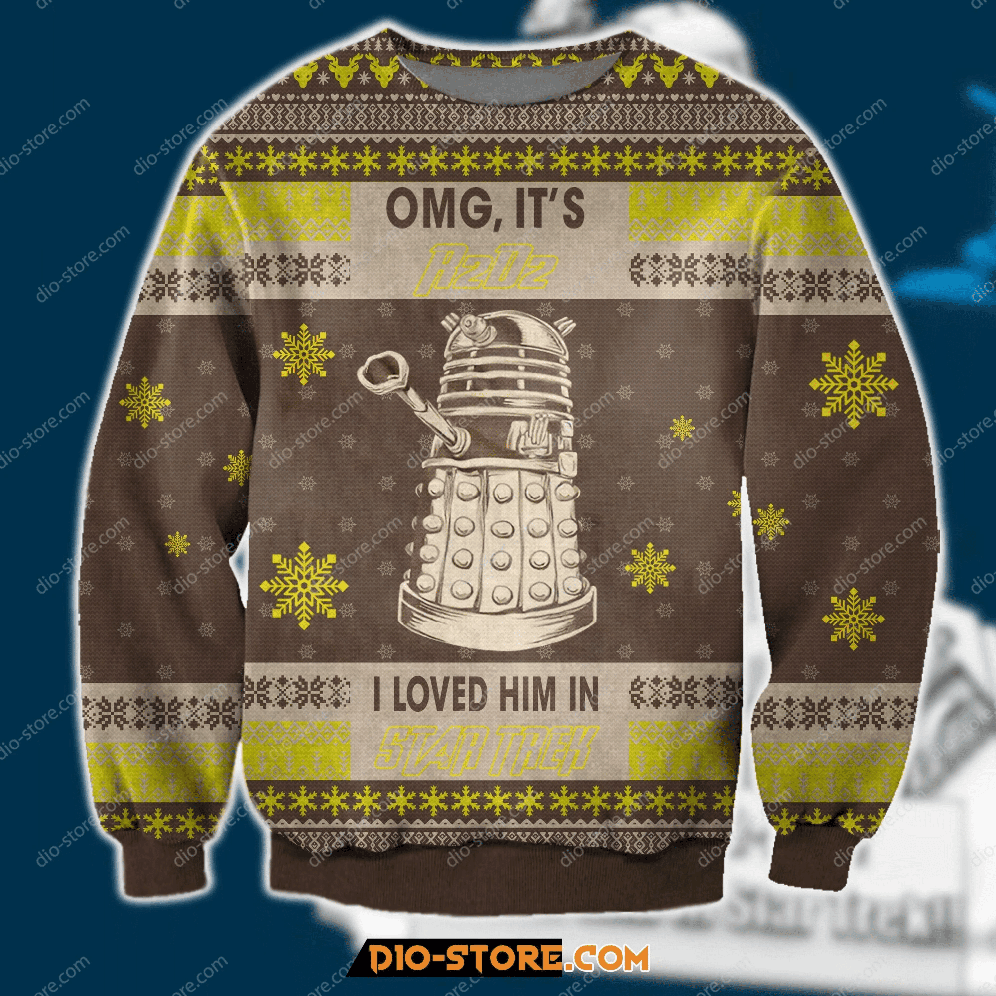 3D Omg It'S R2 Ugly Christmas Sweater Adult 3D Funny Matching for family