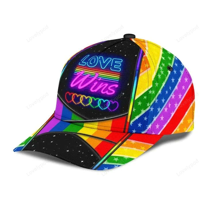 3D Printed Cap For Gay Friend Gift, Gay Rights Are Human Rights Too LGBT Printing Baseball Cap Hat Trucker Hats Custom Hats Gifts For Men & Women