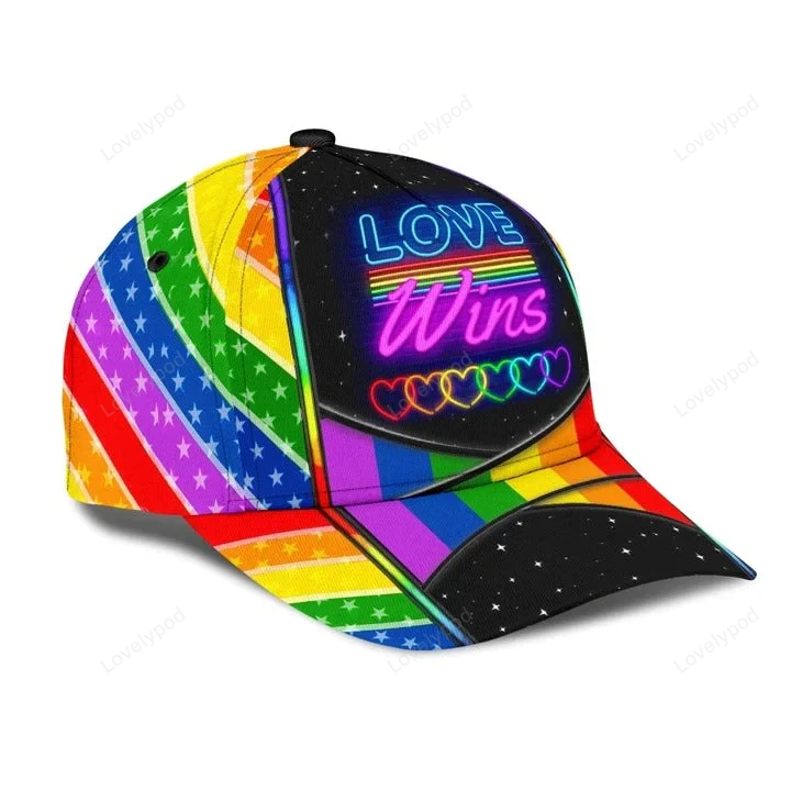 3D Printed Cap For Gay Friend Gift, Gay Rights Are Human Rights Too LGBT Printing Baseball Cap Hat Trucker Hats Custom Hats Gifts For Men & Women