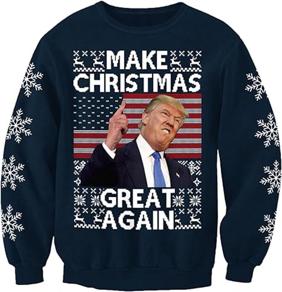3D Printed Donald Trump Christmas Sweatshirt
