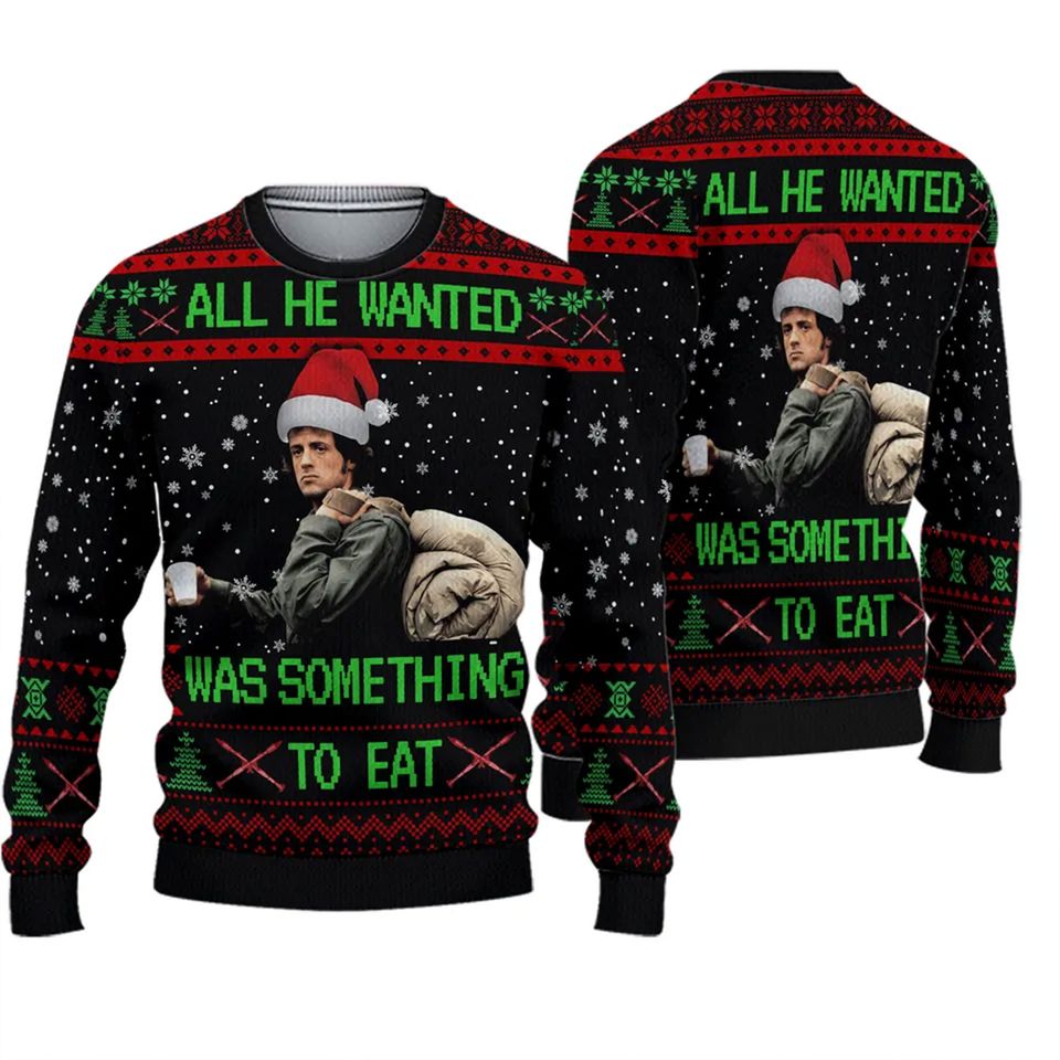 3D Rambo Chritmas Sweater