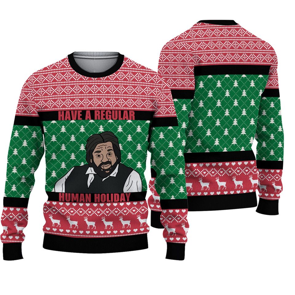3D Regular Human Holiday Ugly Christmas Sweater