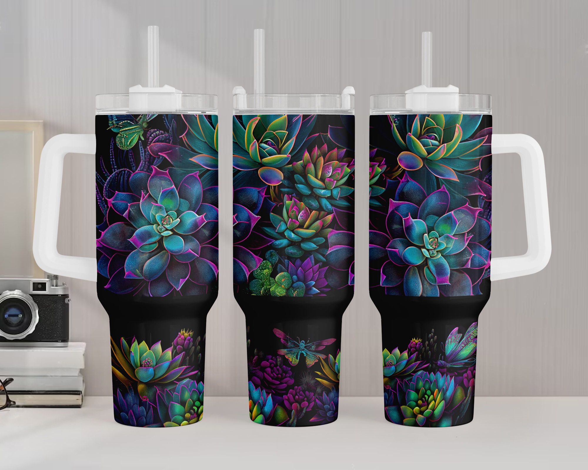 3D Succulent Custom Stanley Cup 40 oz 30 oz Tumbler With HandleTVC2301959