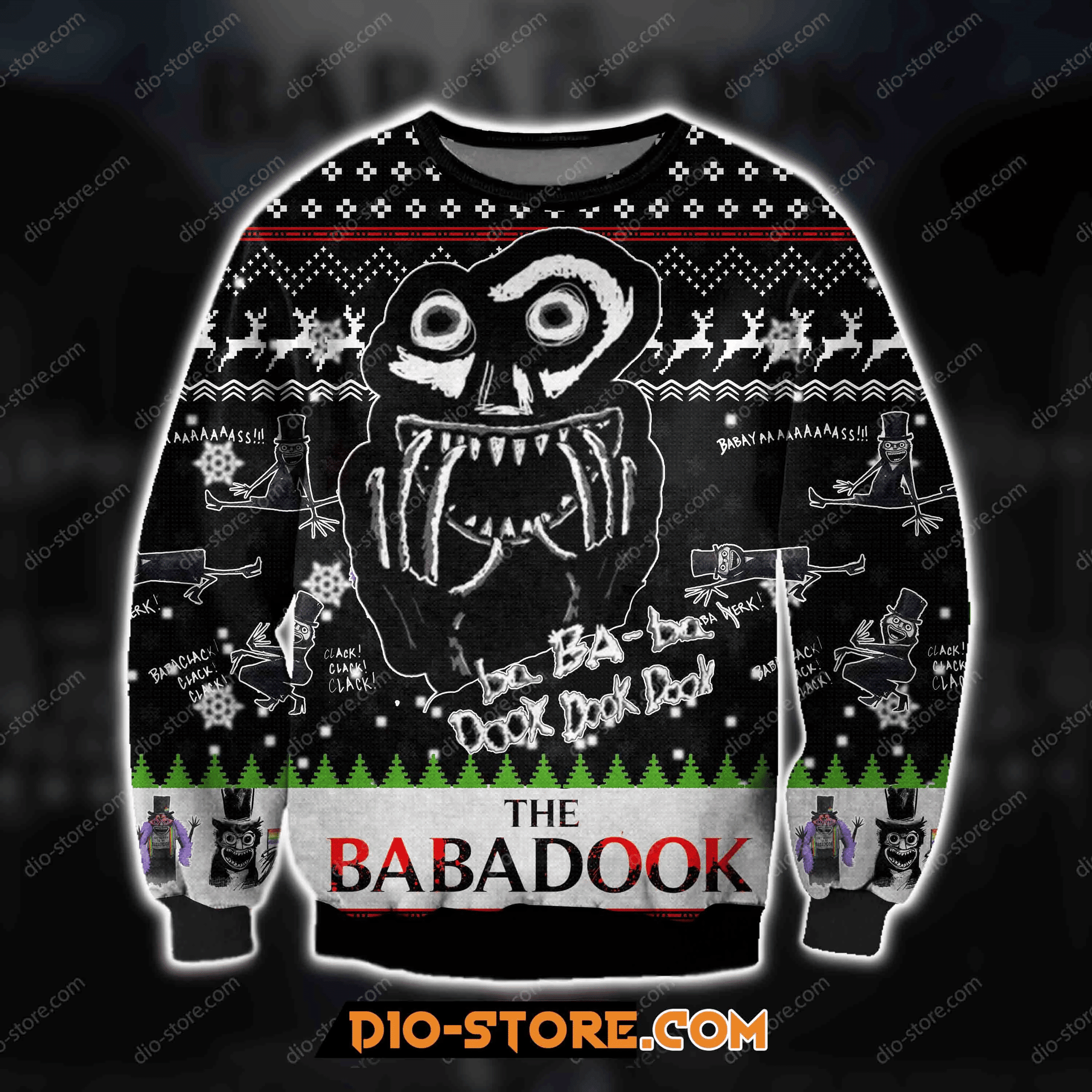 3D The Babadook Horror Film Ugly Christmas Sweater Adult 3D Funny Matching for family