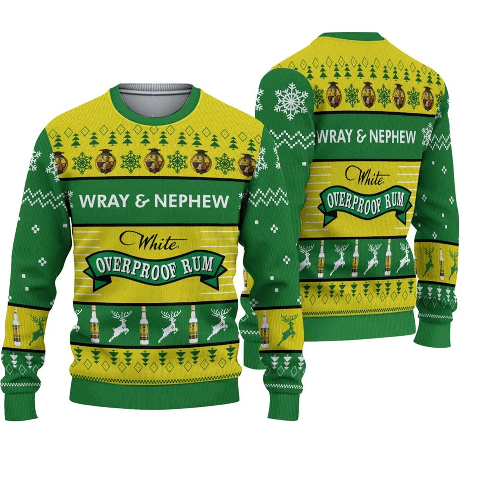 3D Wray And Nephew Christmas All Over Print Sweater