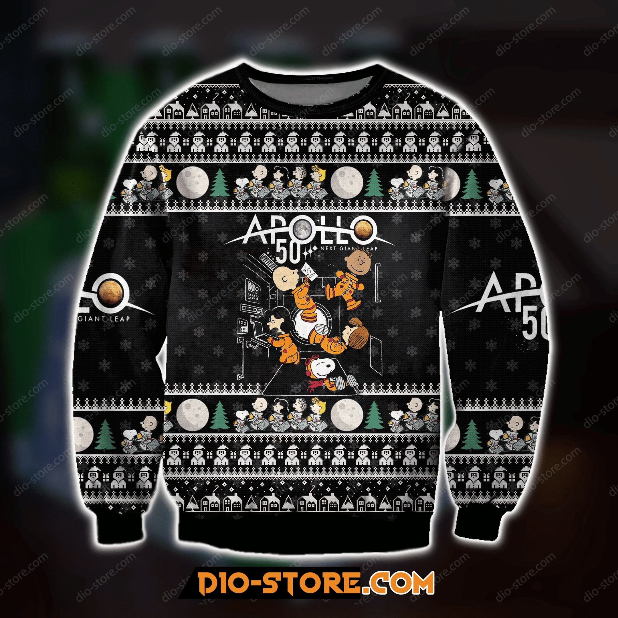 3Ded Apolo Ugly Christmas Sweater Adult 3D Funny Matching for family