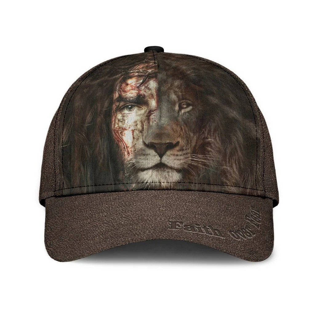 4th of July American Flag Lion Classic Cap for Men, Dad, Husband Lion Hats Trucker Hats Custom Hats Gifts For Men & Women