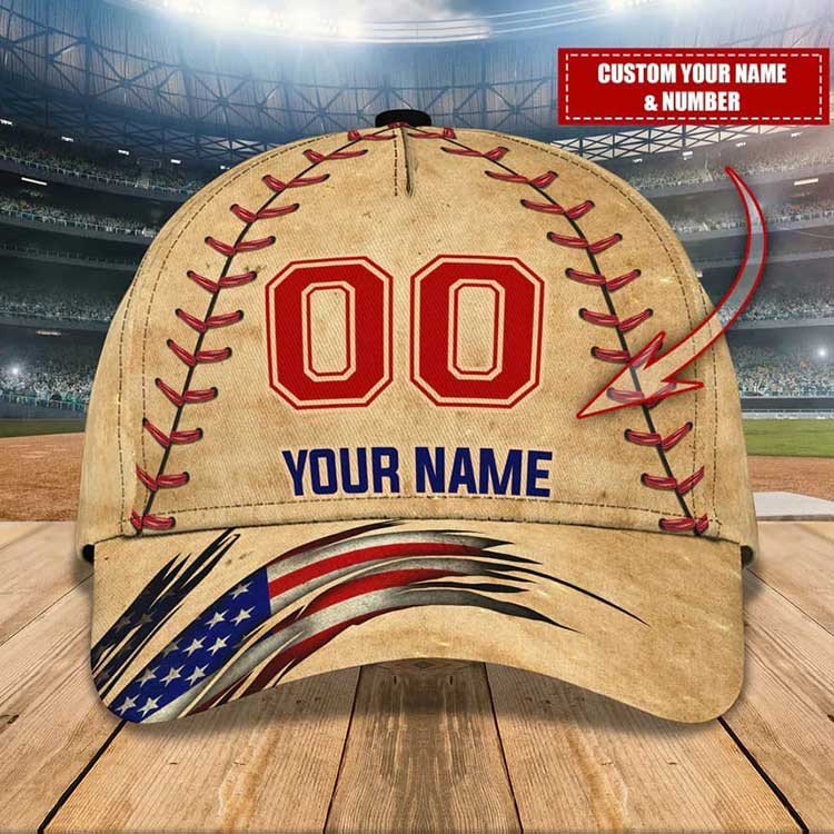 4th of July Baseball Sport Hat for Men, Custom Name Independence Day Baseball Team Gift Classic Cap for Players Trucker Hats Custom Hats Gifts For Men & Women