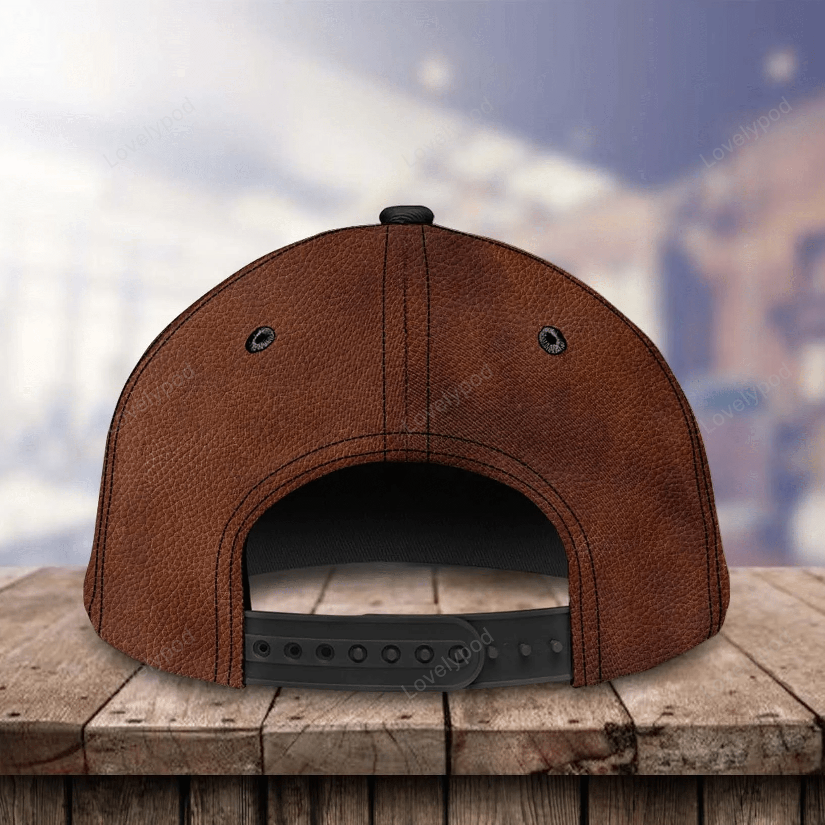 4th of July Personalized Camping Cap for Family, Custom RV Camping Leatherette 3D Cap for Family Trucker Hats Custom Hats Gifts For Men & Women