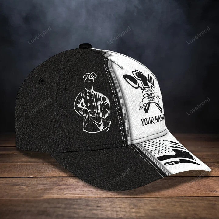 4th of July Personalized Chef Cap, Chef 3D Classic Cap All Over Printed for Dad, Him Trucker Hats Custom Hats Gifts For Men & Women