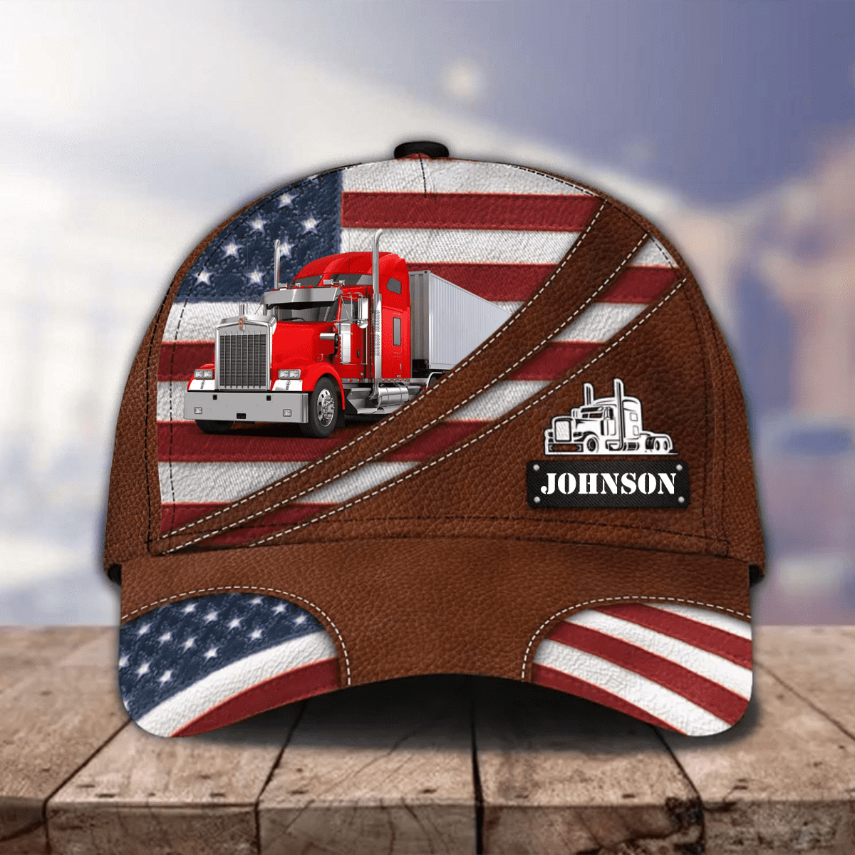 4th of July Personalized Trucker Cap, Gift for Dad Father's Day Cap, Truck Hat for Truck Drivers, Gift for Husband from Wife Trucker Hats Custom Hats Gifts For Men & Women