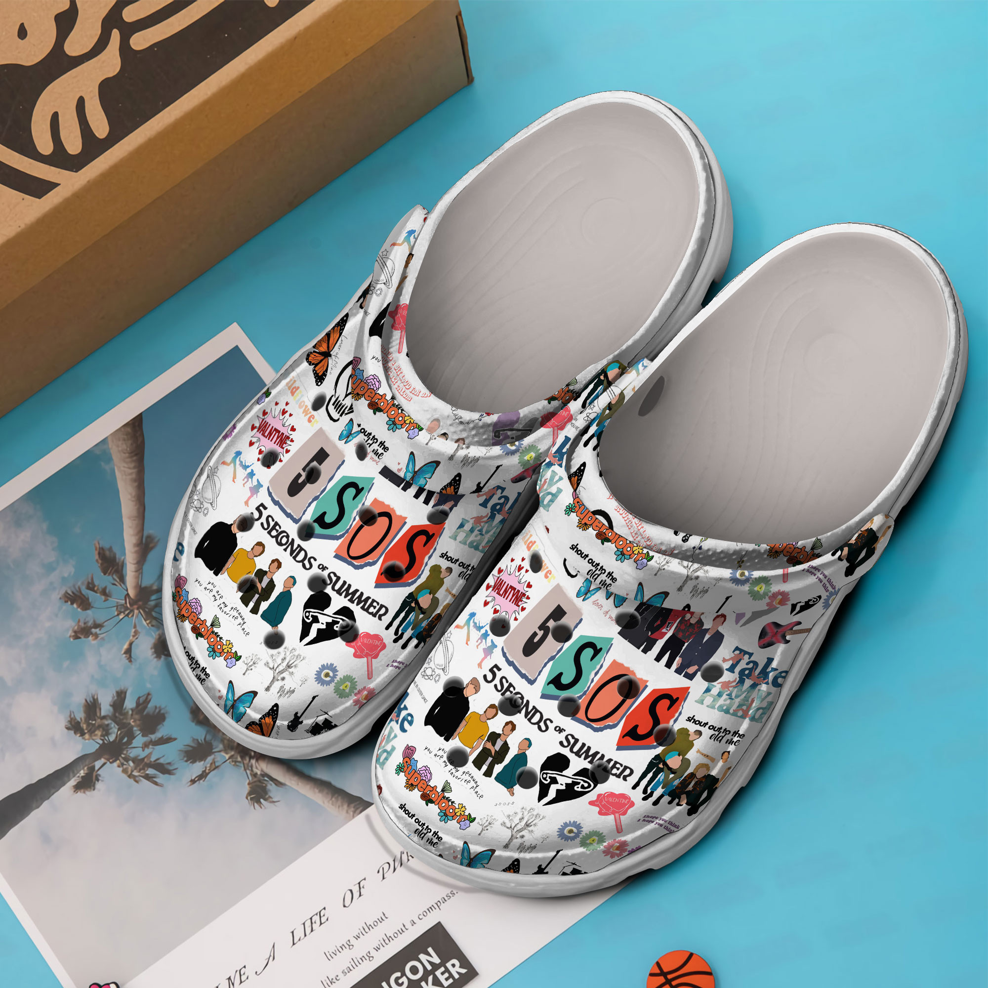 5 Seconds Of Summer Music Crocs Crocband Clogs Shoes Comfortable For Men Women and Kids - Image 3