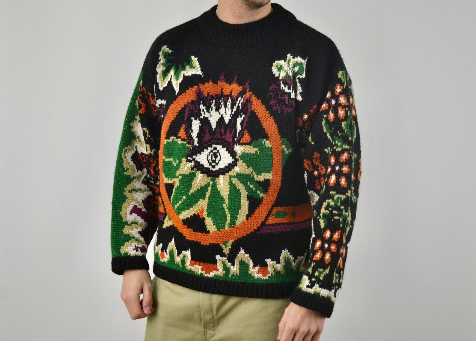 80S 90S Vintage Oxbow Ugly Christmas Sweater Adult 3D Funny Matching for family