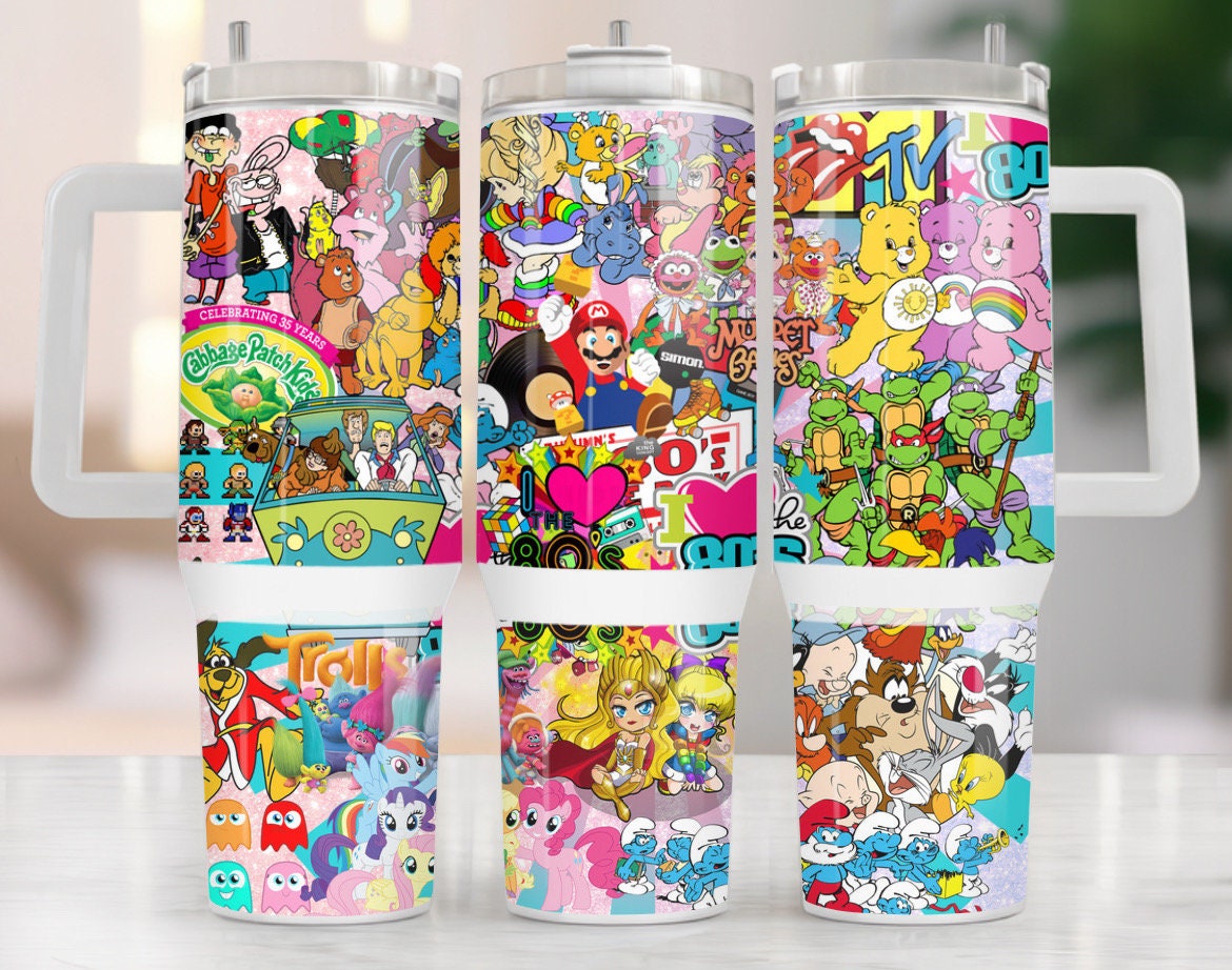 80s Characters Cartoon Custom Stanley Cup 40 oz 30 oz Tumbler With HandleTVC2301971