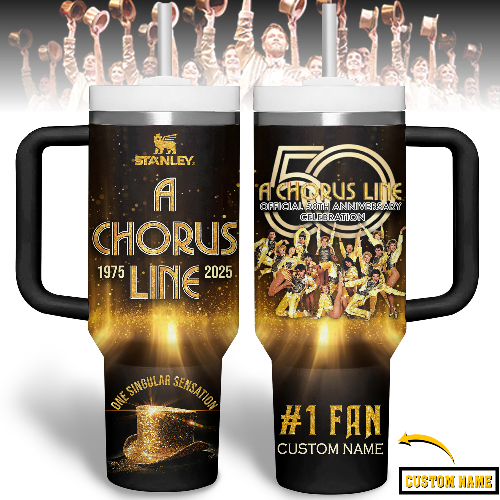 A Chorus Line Music Custom Stanley Cup 40 oz 30 oz Tumbler With HandleTVC2301177