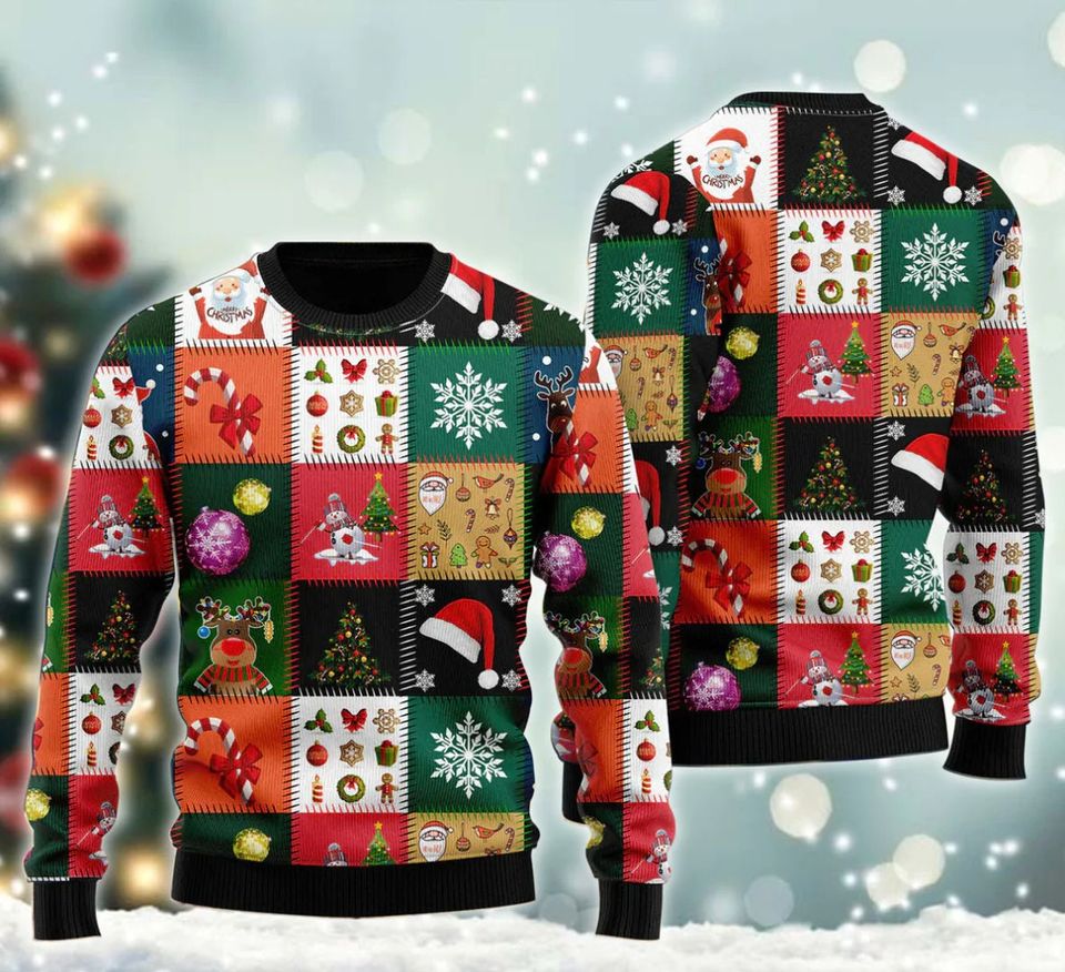 A Christmas Scene Ugly 3D Sweater