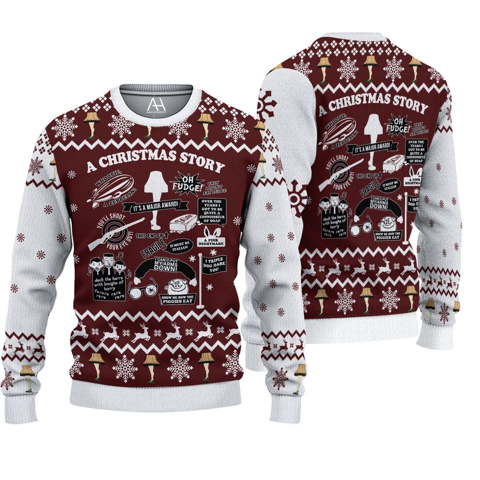 A Christmas Story Ugly Christmas Knitted Sweater