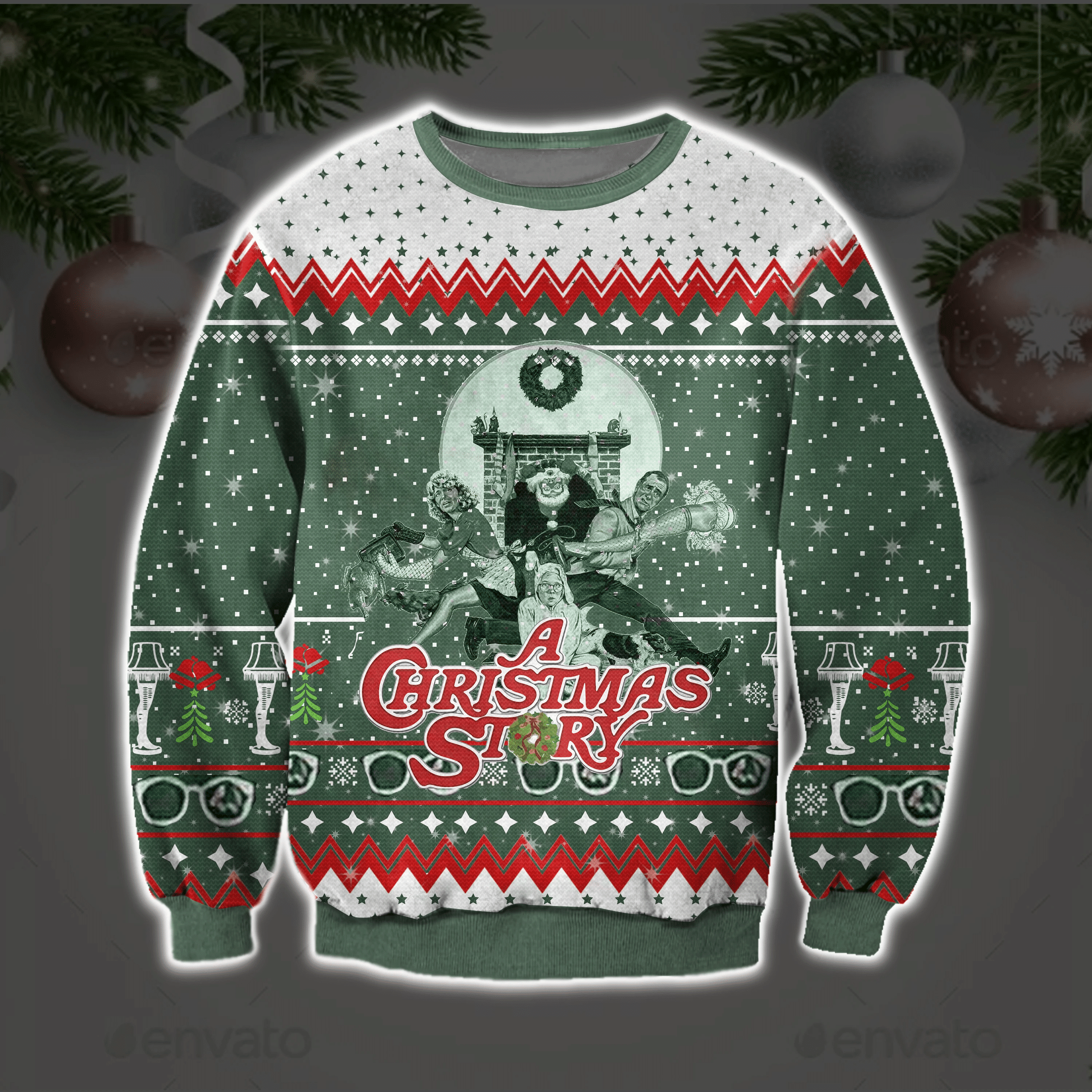 A Christmas Story Ugly Christmas Sweater Adult 3D Funny Matching for family