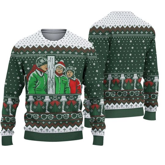 A Christmas Ugly Sweatshirt, I Triple Dog Dare You Christmas Movie Sweater - Image 5