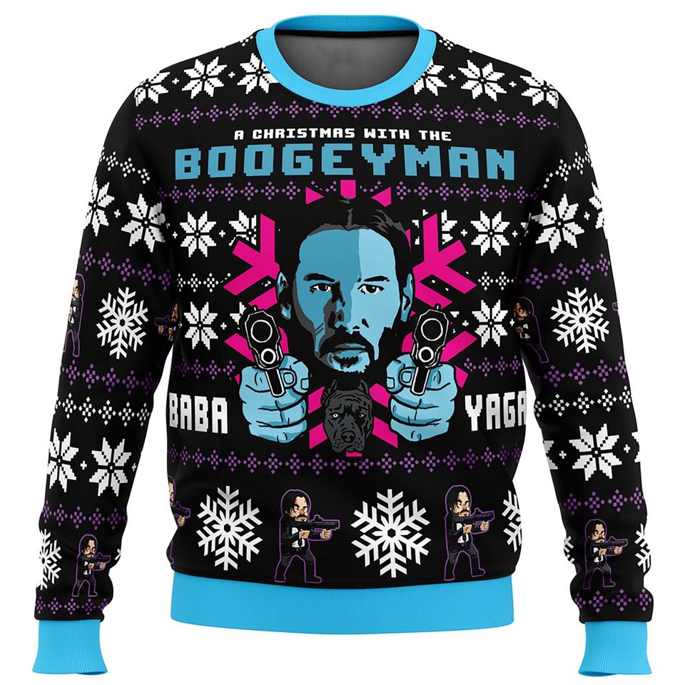 A Christmas With A Boogeyman Thriller Ugly Christmas Sweater