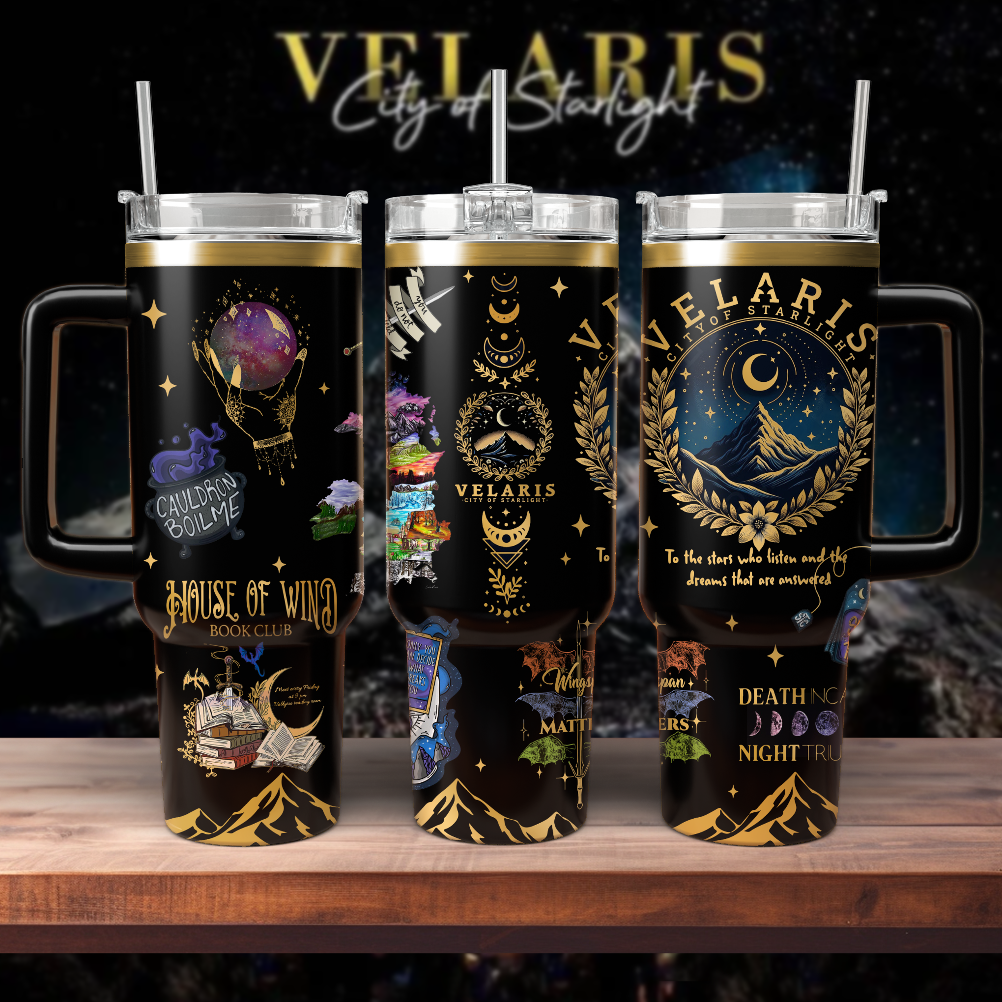 A Court Of Thorns And Roses Book Custom Stanley Cup 40 oz 30 oz Tumbler With HandleTVC2301481 - Image 3