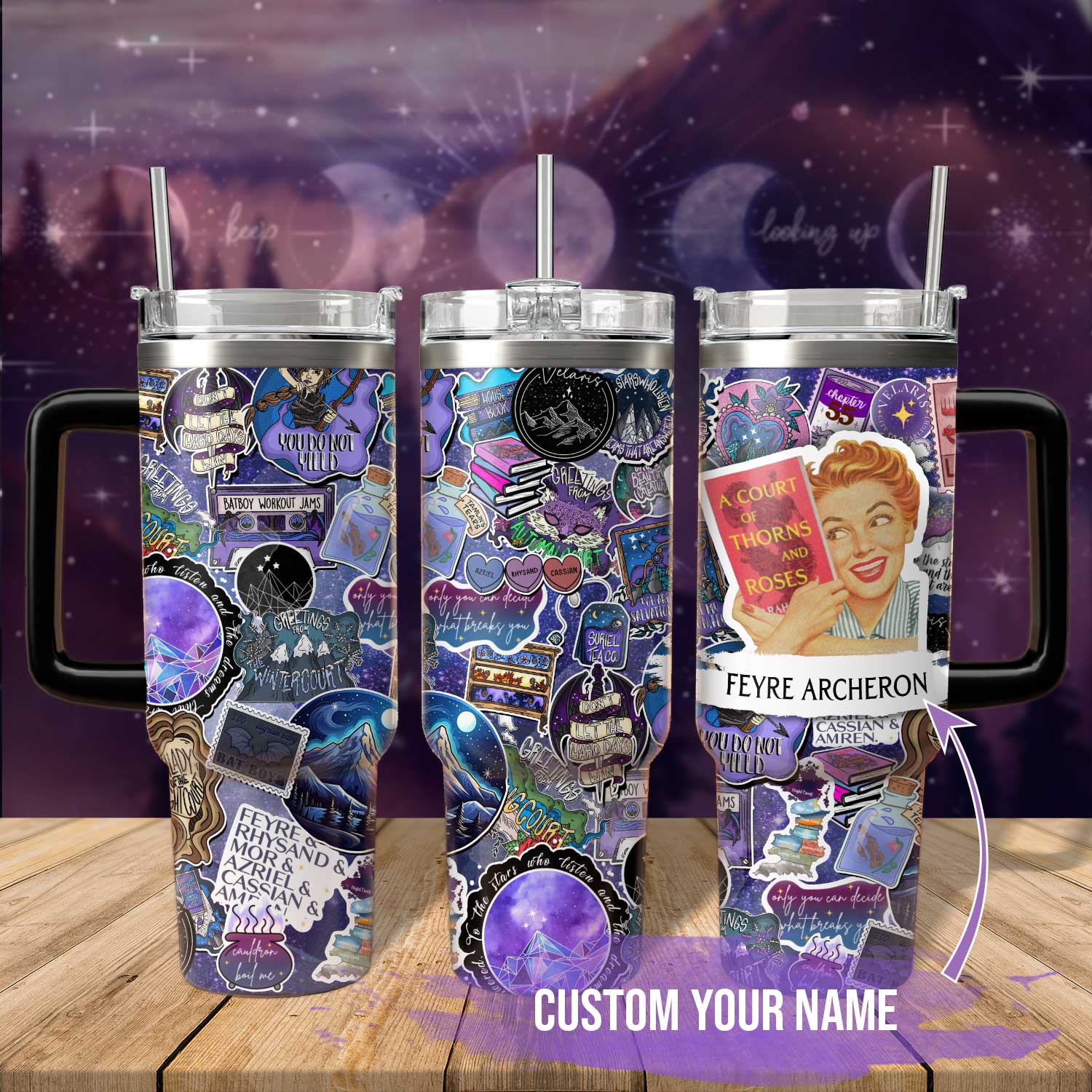 A Court Of Thorns And Roses Book Custom Stanley Cup 40 oz 30 oz Tumbler With HandleTVC2301540