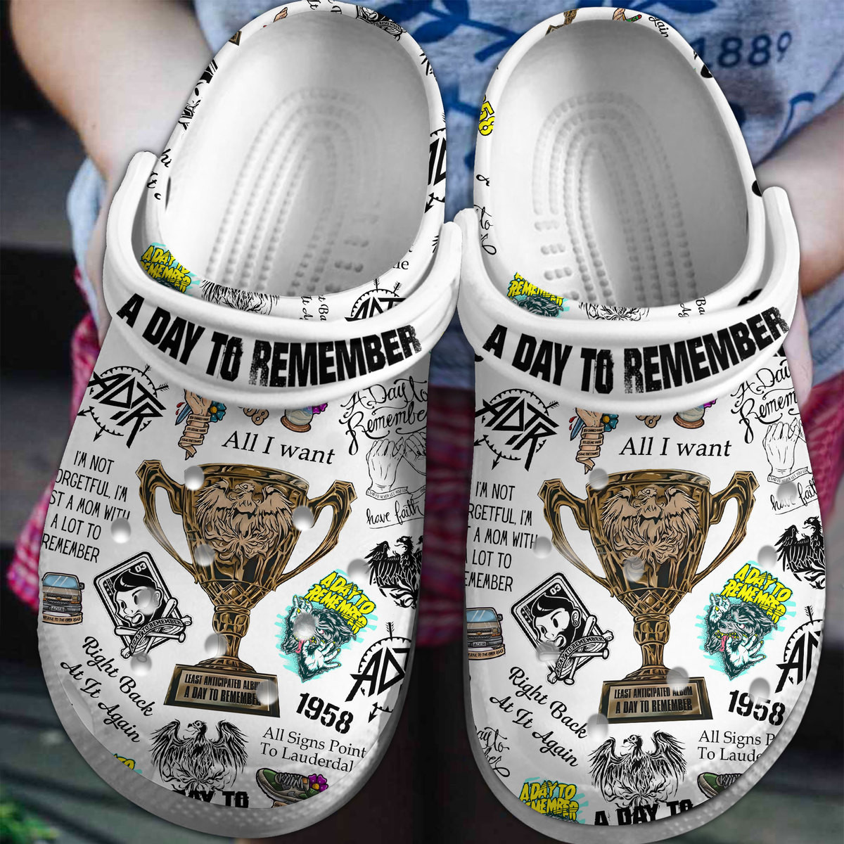 A Day To Remember Music Crocs Crocband Clogs Shoes Comfortable For Men Women and Kids