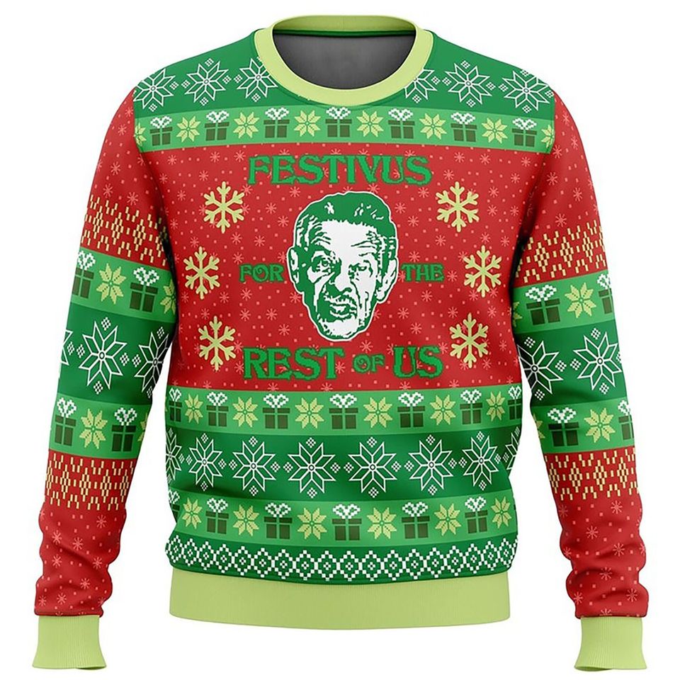A Festivus for the Rest Ugly Christmas Sweater, Funny Show Xmas