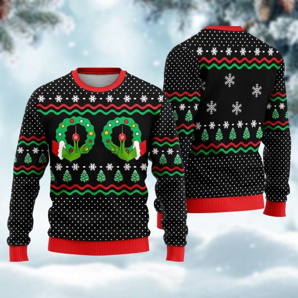 A Friend Is Like A Good Bra Funny Ugly Christmas Sweater,