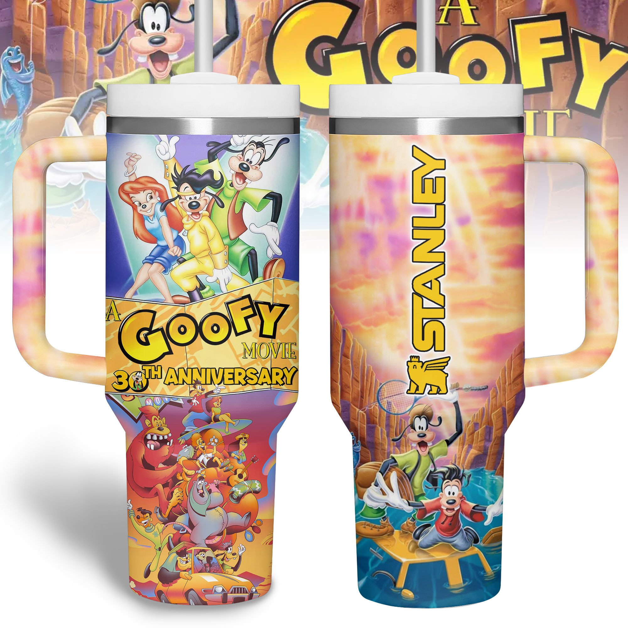 A Goofy Movie Cartoon Custom Stanley Cup 40 oz 30 oz Tumbler With HandleTVC2301180