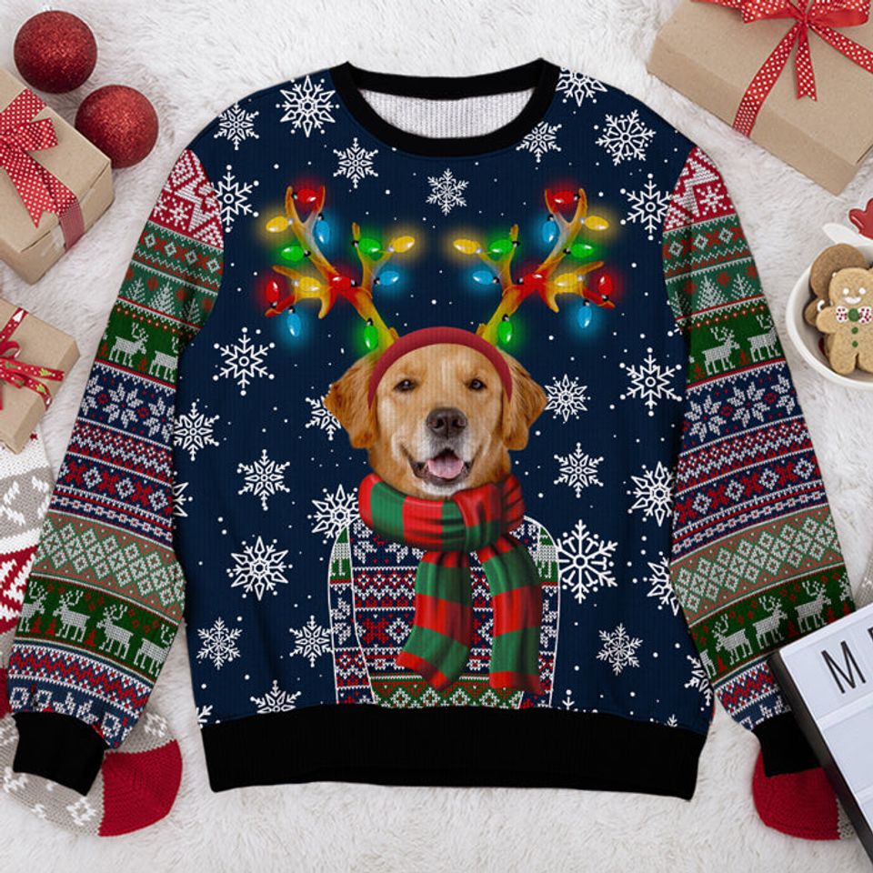 A Pet in Christmas Costume - Personalized Ugly Sweatshirt