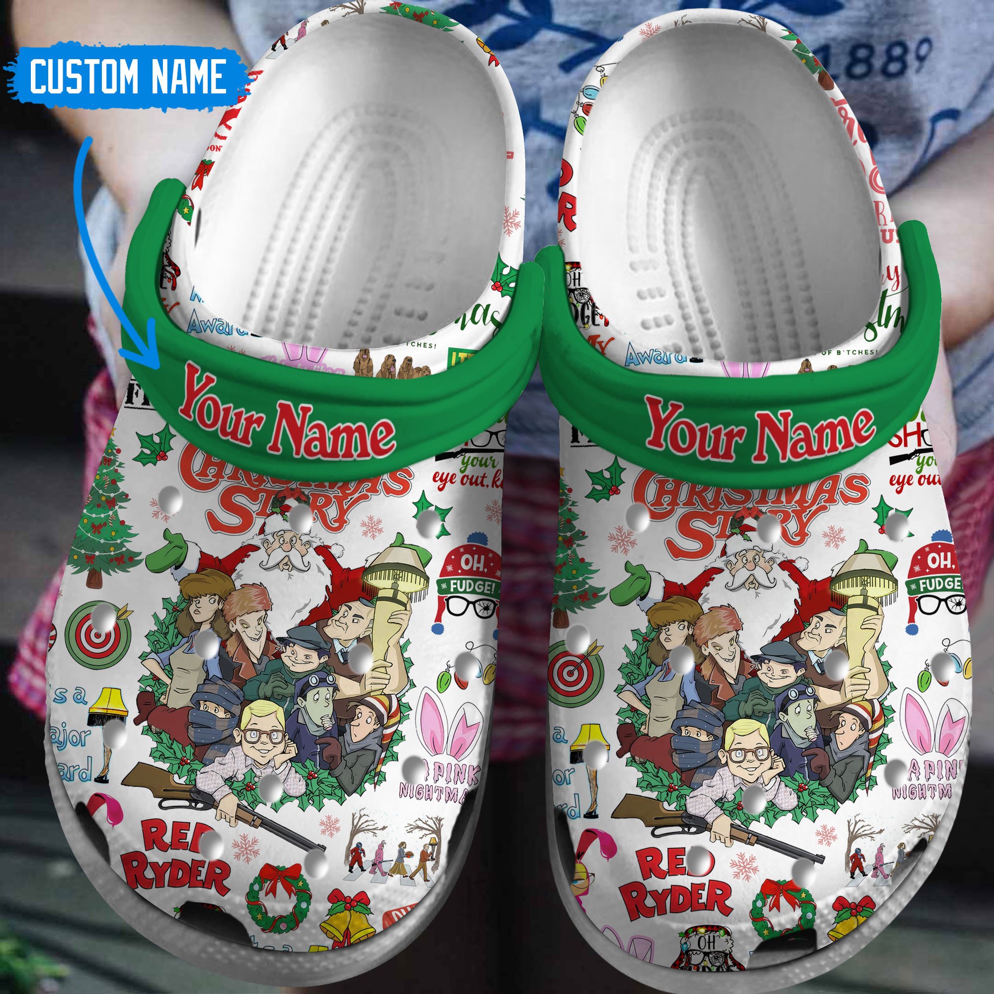 A Story Christmas Crocs Crocband Clogs Shoes Comfortable For Men Women and Kids