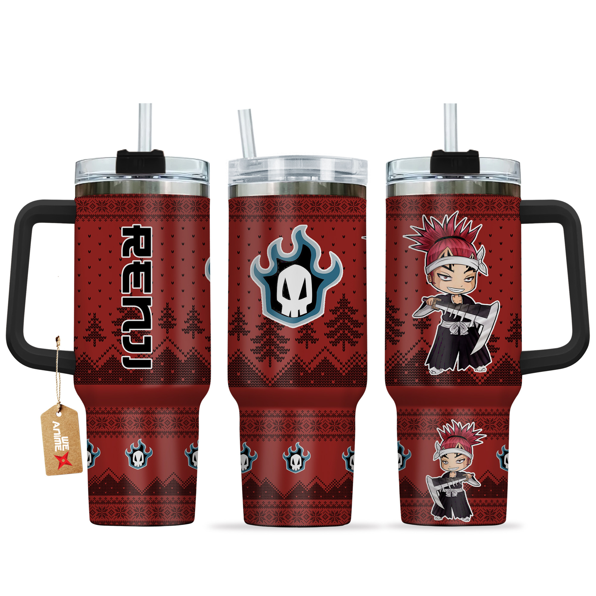 Abarai Renji Bleach Anime Custom Stanley Cup 40 oz 30 oz Tumbler With HandleTVC2301163