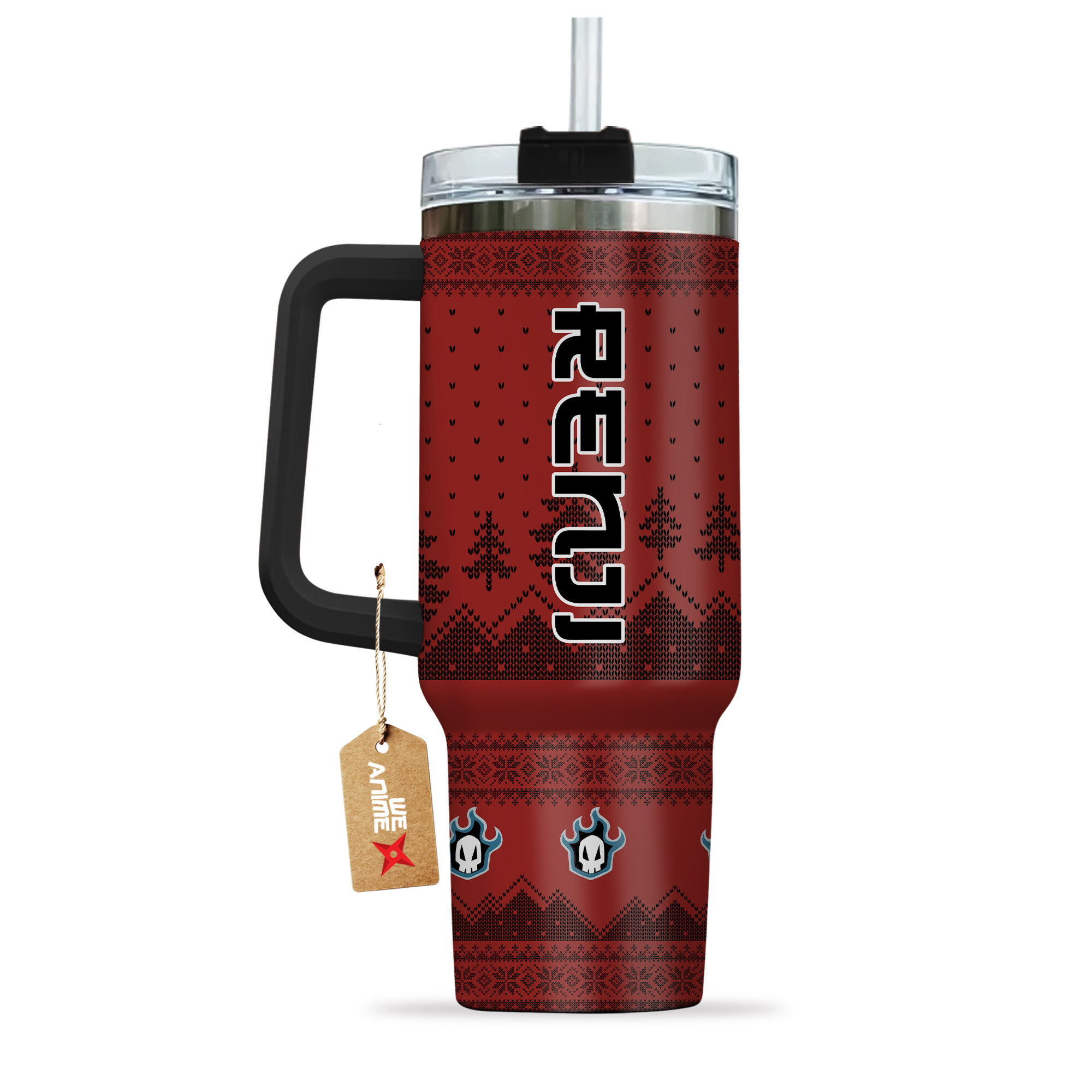 Abarai Renji Bleach Anime Custom Stanley Cup 40 oz 30 oz Tumbler With HandleTVC2301163 - Image 3