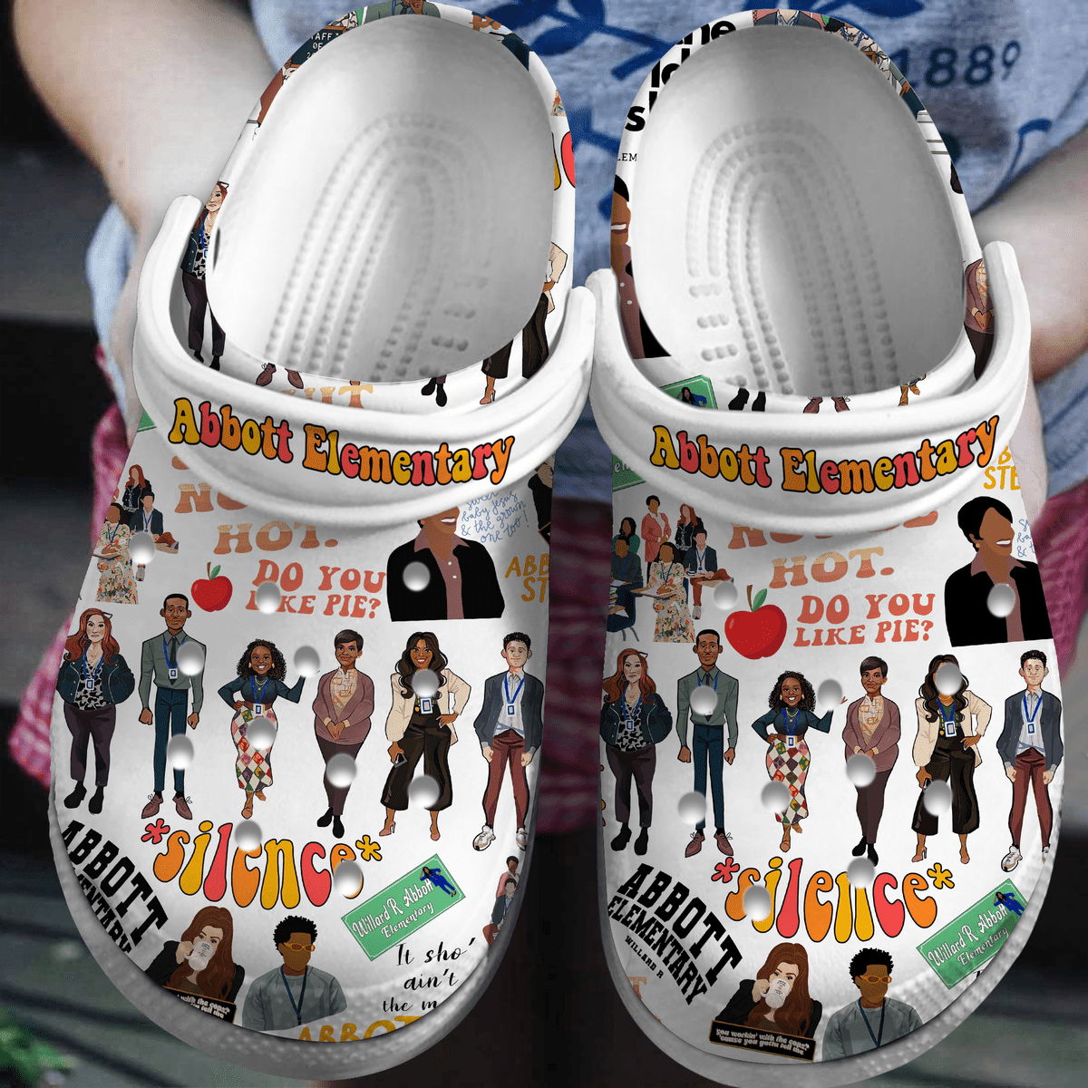 Abbott Elementary TV Series Crocs Crocband Clogs Shoes Comfortable For Men Women and Kids