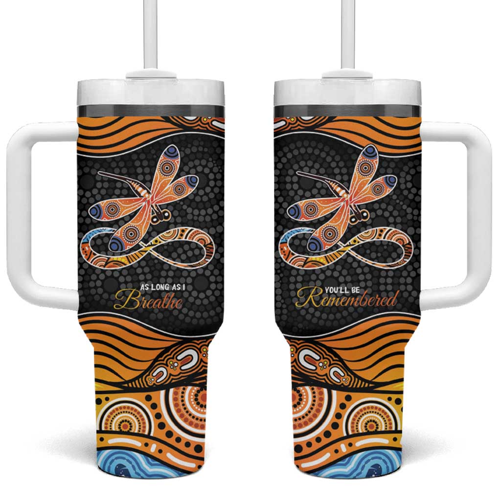 Aboriginal Dragonfly As Long As I Breathe You’ll Be Remembered Custom Stanley Cup 40 oz 30 oz Tumbler With HandleTVC2301326 - Image 2