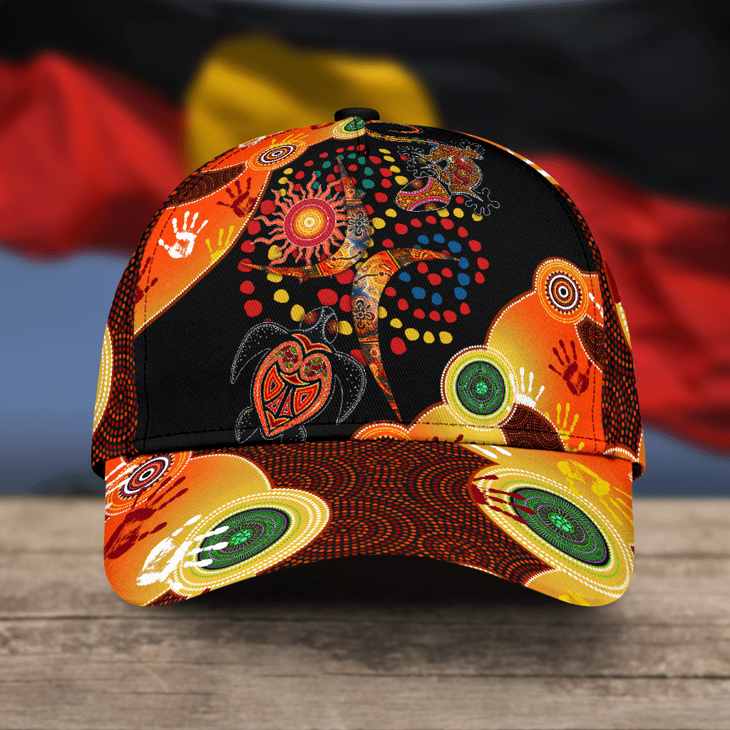 Aboriginal Naidoc Week 202 Turtle Lizard Classc Cap Trucker Hats Custom Hats Gifts For Men & Women